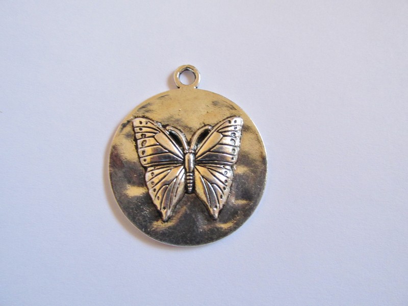 (image for) Butterfly disc pendant #HU14-03